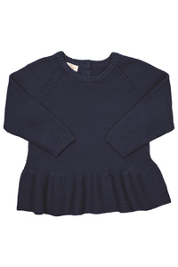 KNITTED PULLOVER W. FRILL Copenhagen Colors Spring23