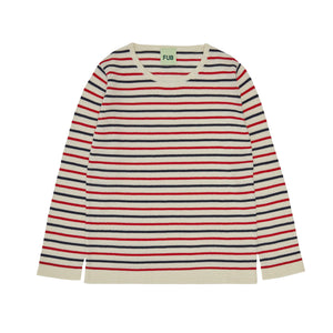 Contrast Striped Blouse FUB Spring23