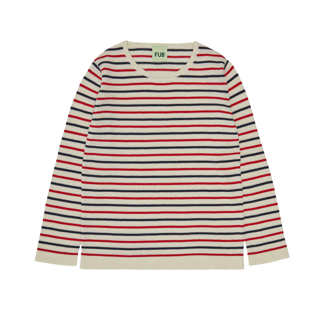 Contrast Striped Blouse FUB Spring23