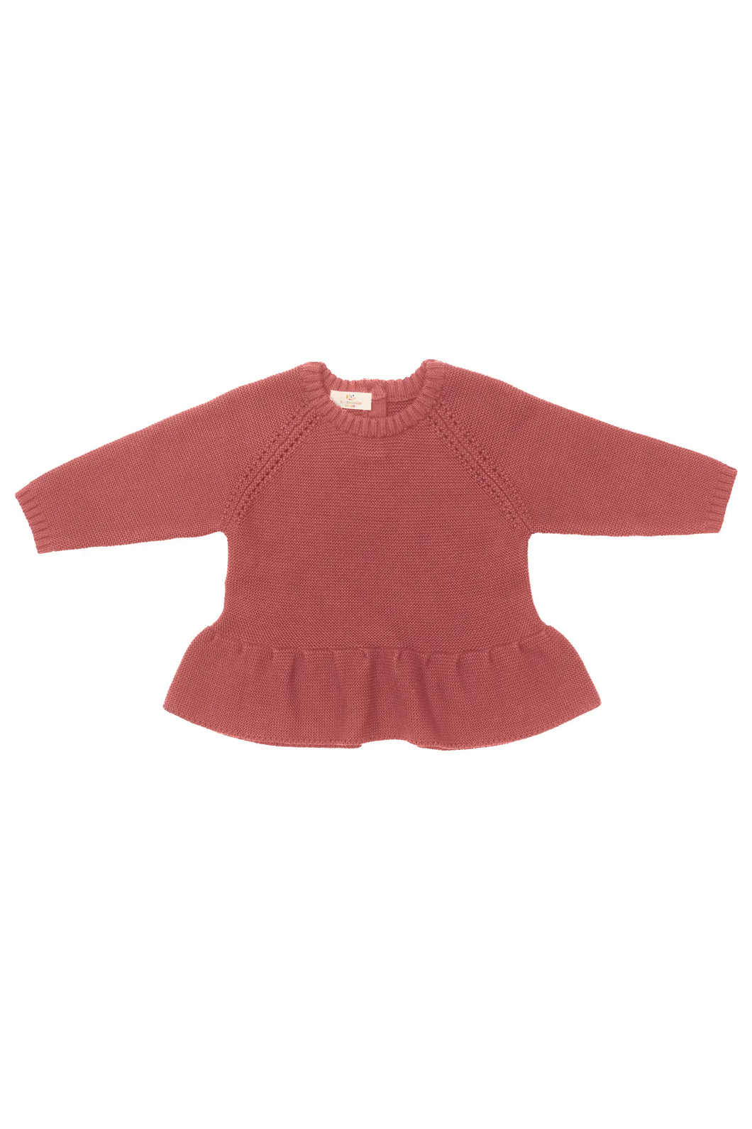 KNITTED PULLOVER W. FRILL Copenhagen Colors FW22