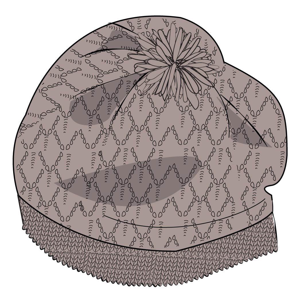 Knitted Hat Ezel Wheat Fall/Winter 22