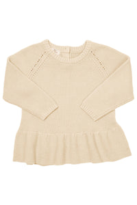 KNITTED PULLOVER W. FRILL Copenhagen Colors Spring23
