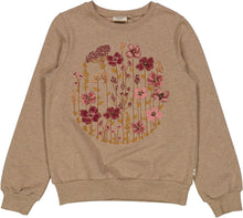 Indlæs billede til gallerivisning Sweatshirt Flower Circle Embroidery - Little moon
