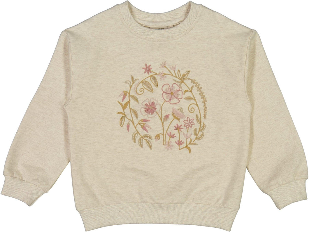 Sweatshirt Flower Embroidery - Little moon