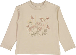 Sweatshirt Flowerbouquet Embroidery Wheat Fall/Winter 22