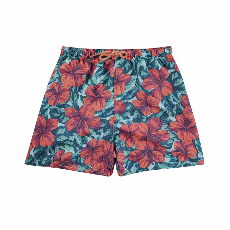 Tropical Hibiscus Ecowave/UPF50 kids fabric boxer Condor
