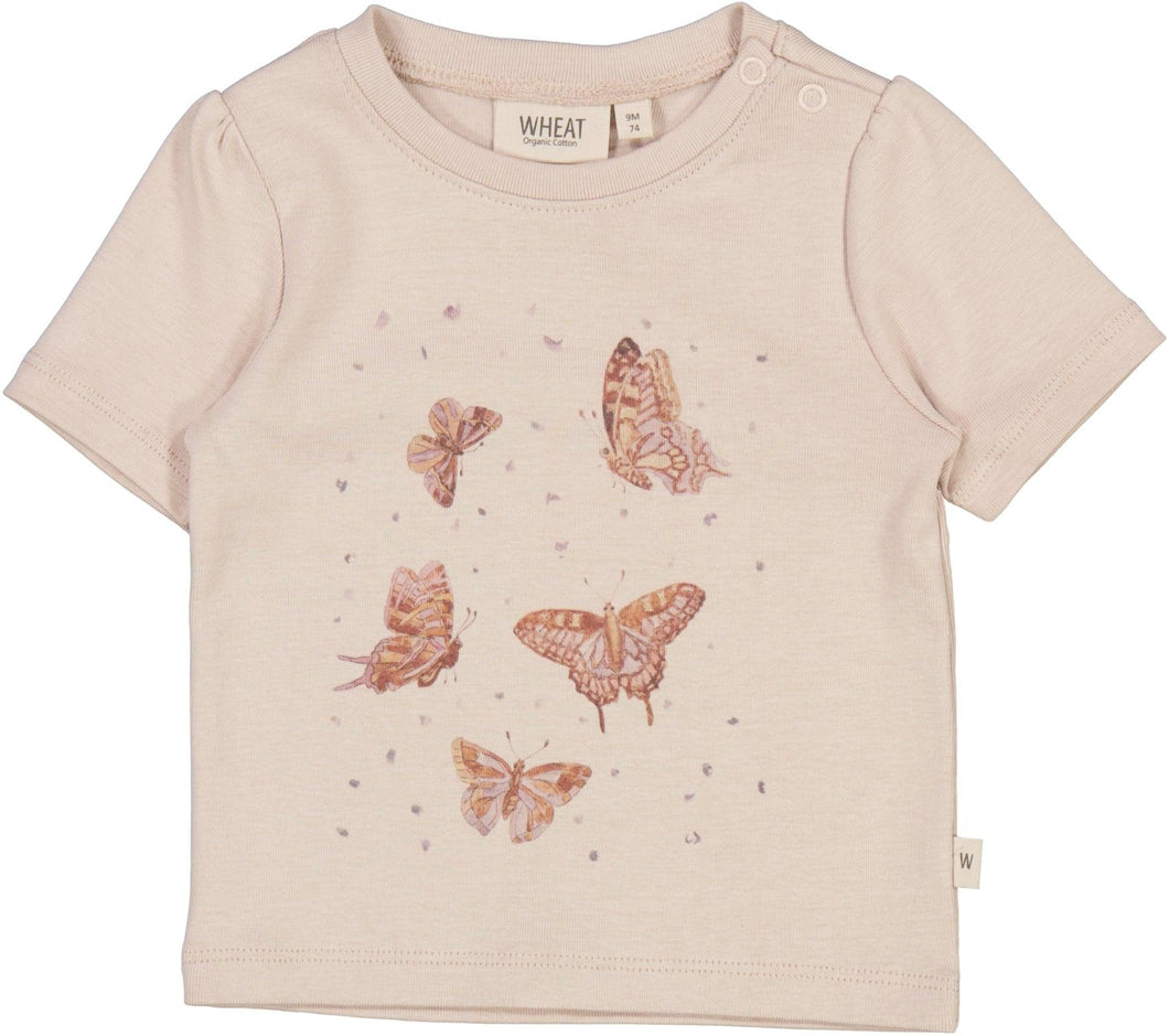 T-Shirt Butterflies Wheat Spring23