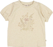 Indlæs billede til gallerivisning T-Shirt Flower Embroidery Wheat Spring23
