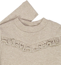 Indlæs billede til gallerivisning T-Shirt Rib Ruffle Wheat Fall/Winter 22
