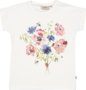 T-Shirt Watercolor Flowers - Little moon